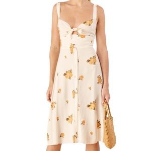 Reformation - Frankfort Tie Bodice Dress  - Size 2